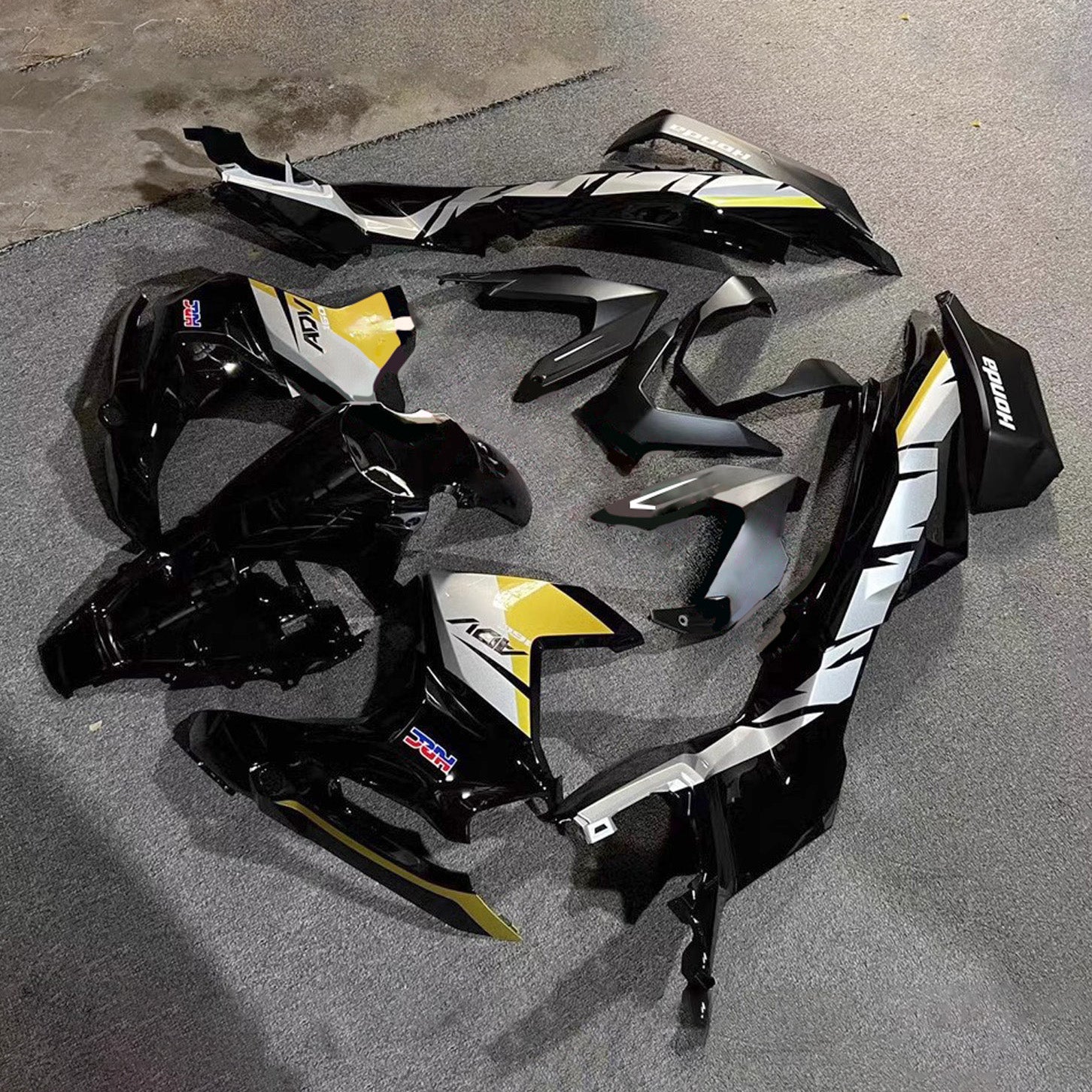 Amotopart 2022-2024 Honda ADV160 ADV 160 Black&Yellow Fairing Kit