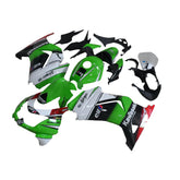 Amotopart 2008-2012 Kawasaki EX250 Ninja250R Black White Green  Fairing Kit