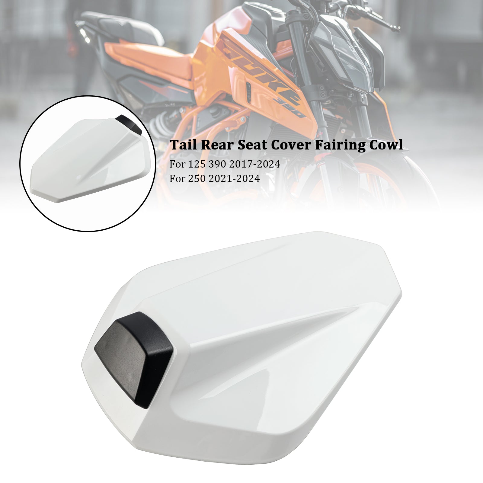 17-24 KTM 125 250 390 capot de carénage de couverture de siège arrière arrière