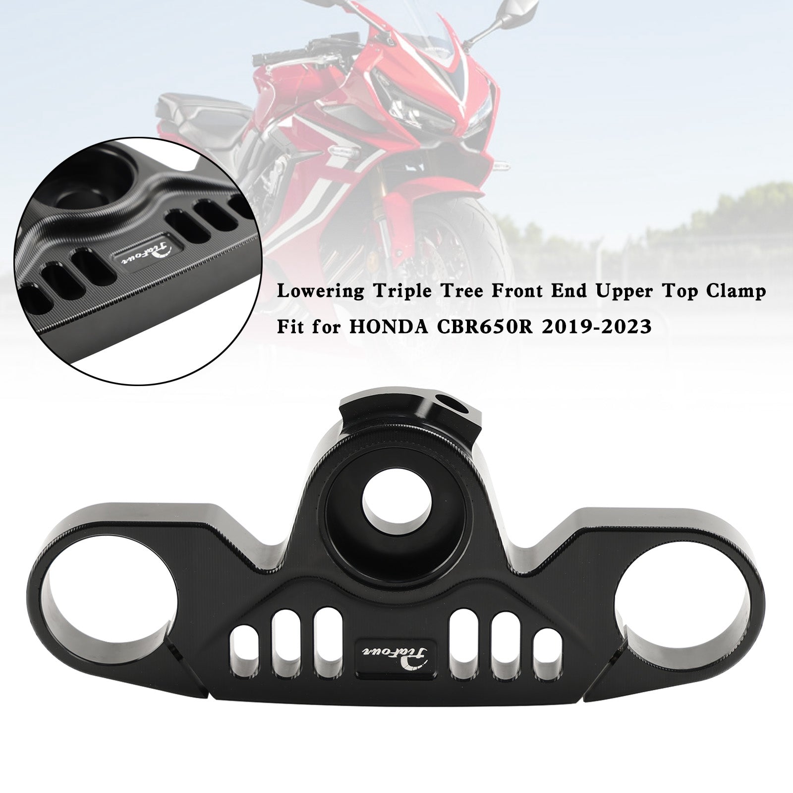 Bajar la abrazadera superior del extremo frontal del árbol Triple para HONDA CBR650R 2019-2023