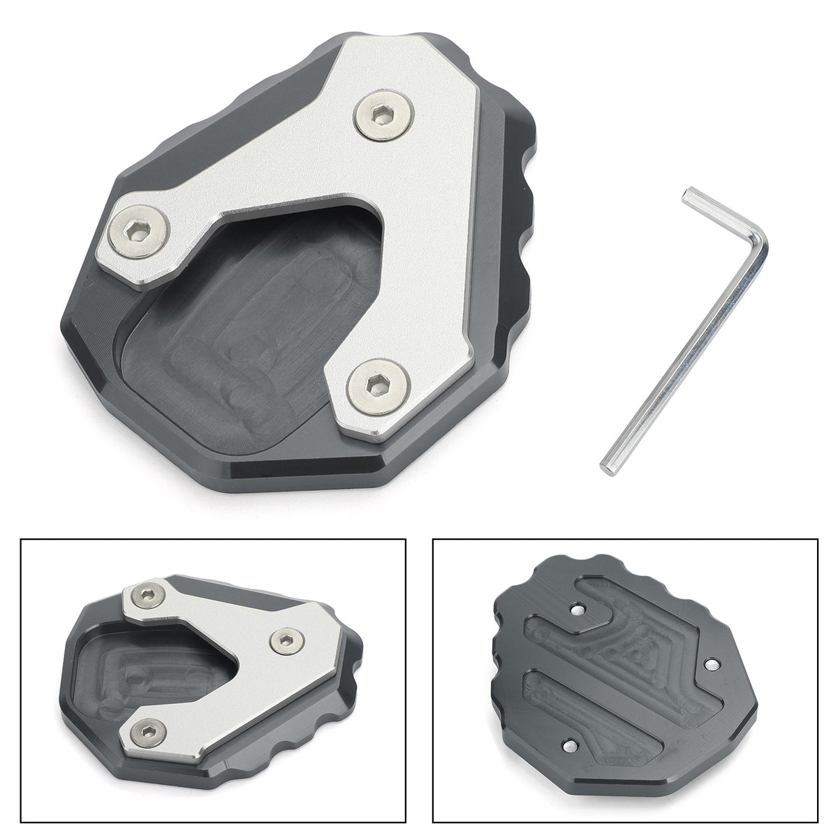 Side Stand Extension Kickstand Enlarger Plate For HONDA CB500X 2019 Titanium