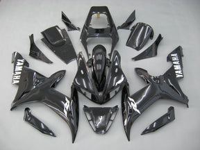 Amotopart 2002–2003 Yamaha YZF 1000 R1 glänzend schwarzes Verkleidungsset