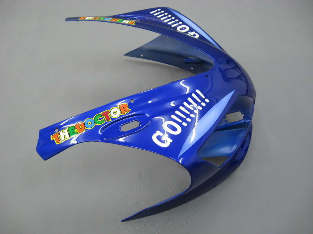 Amotopart 1998-1999 Yamaha YZF 1000 R1 Logos azules y blancos Style1 Kit de carenado