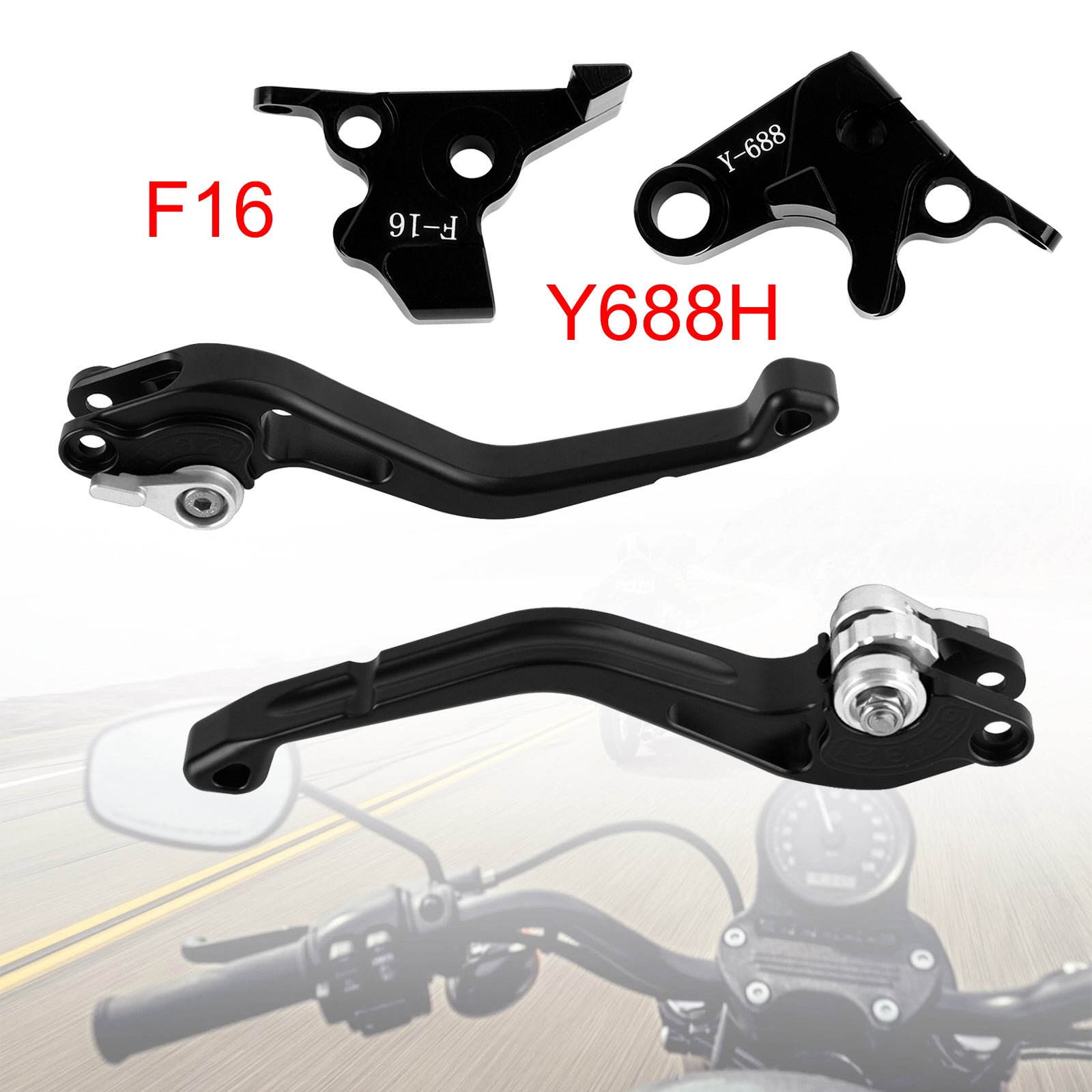 Yamaha FZ6 FAZER XSR 700 900 ABS Silver NEW Short Clutch Brake Lever