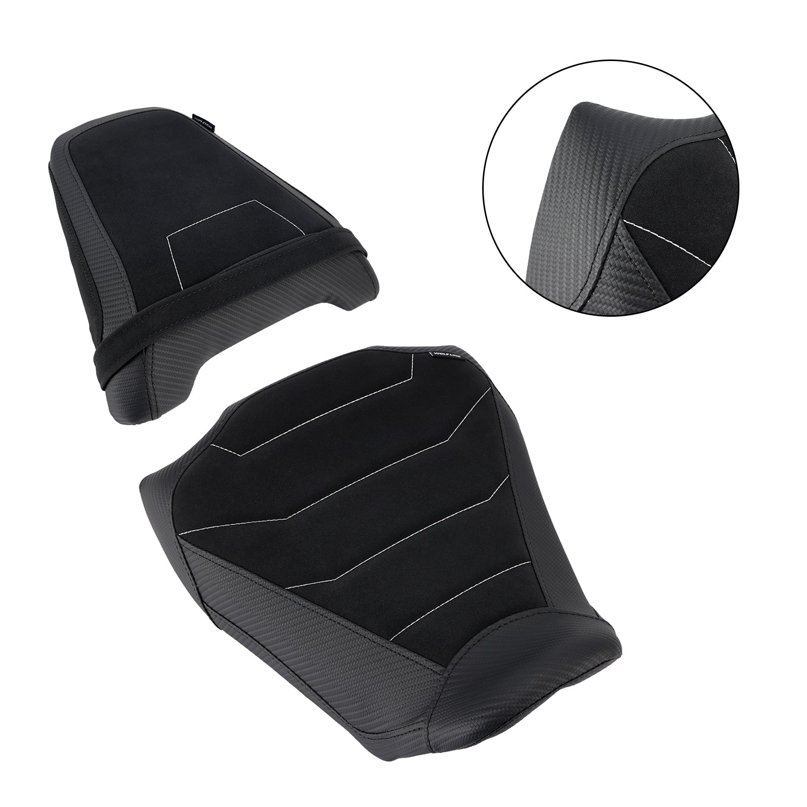 24-25 Honda Cb650R Cbr650R anteriore inferiore con sedile posteriore conducente passeggero nero1