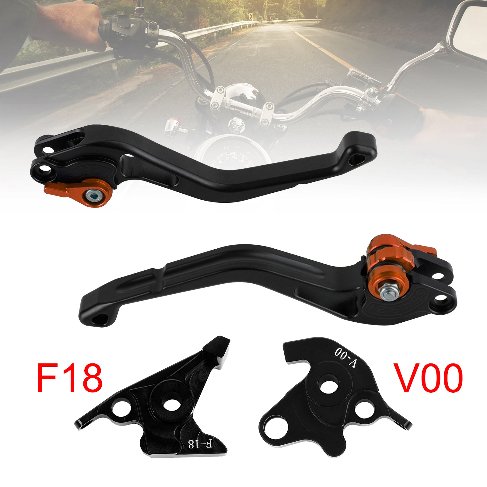 Honda VFR750 VFR800/F VTR1000F Orange NEW Short Clutch Brake Lever