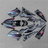 Amotopart 2012-2014 T-Max TMAX530 Yamaha Matte Black with Red&Blue Stripe Fairing Kit
