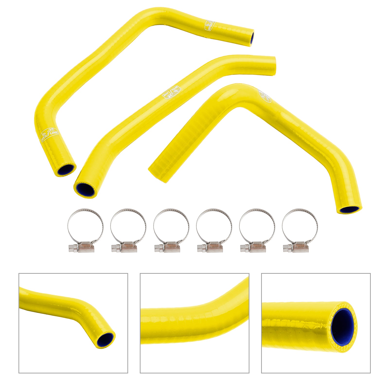 23-24 Kawasaki ZX4R ZX-4RR Silicone Radiator Coolant Hose Kit