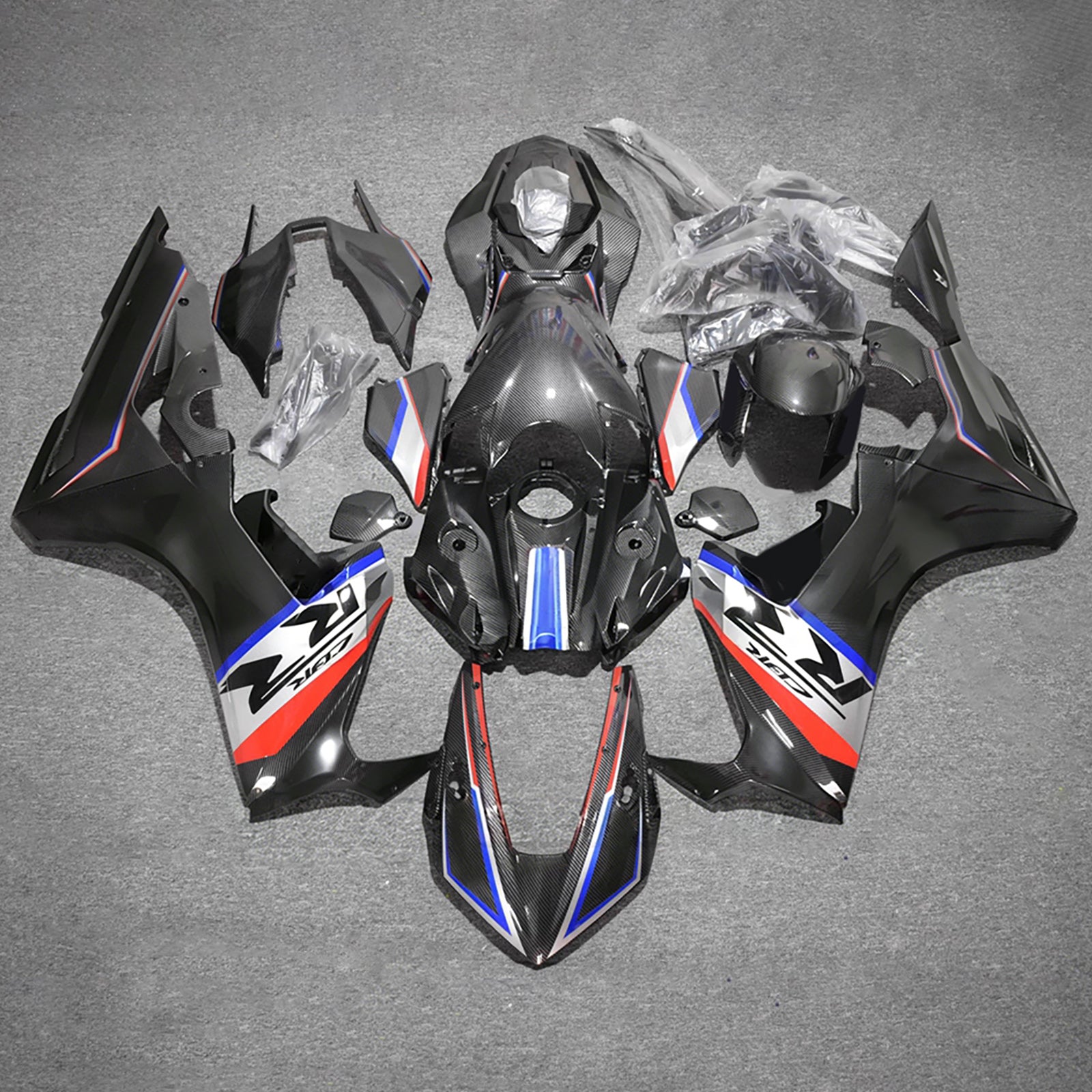 Amotopart 2017-2026 Honda CBR1000RR Carbon Fiber Pattern Fairing Kit
