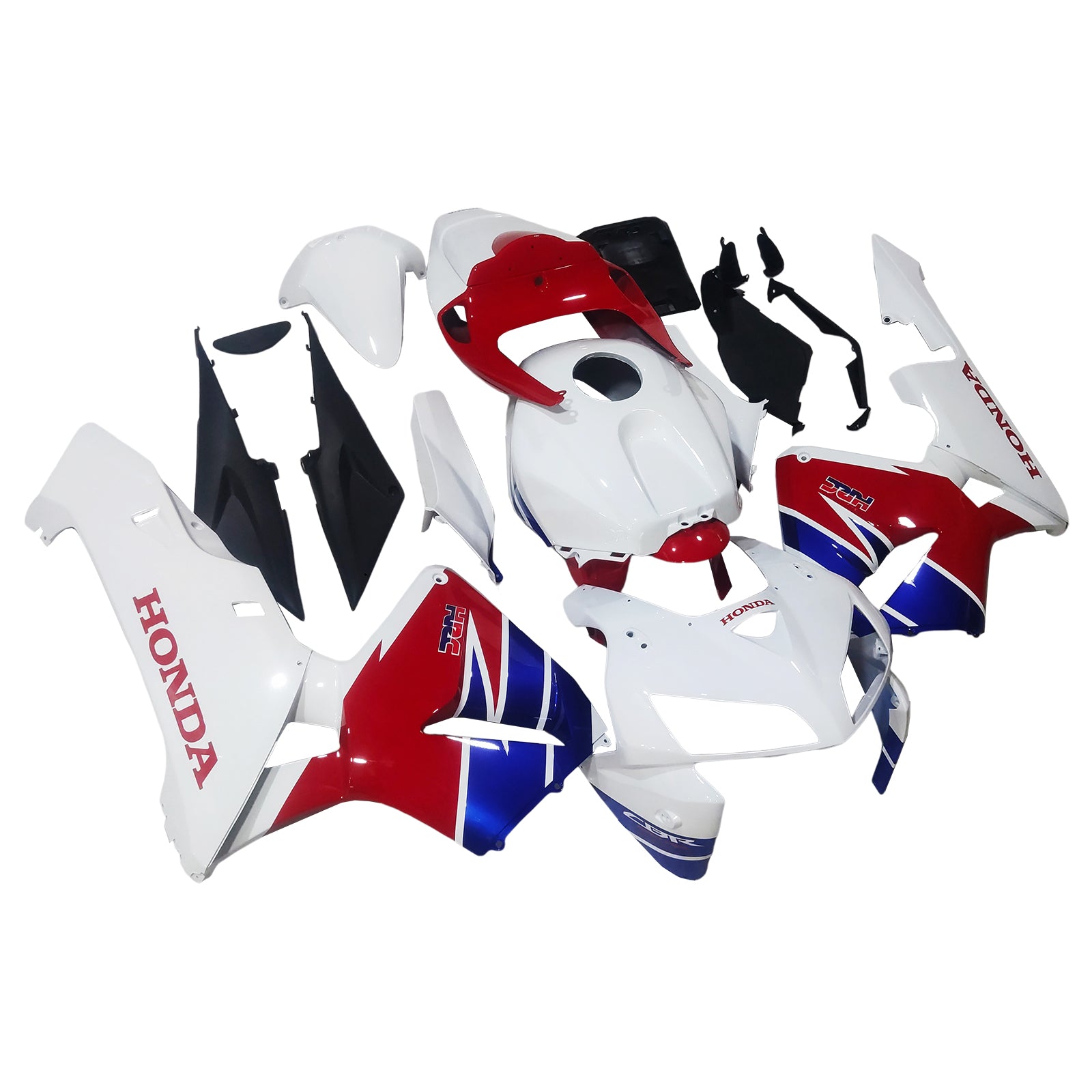 Amotopart 2005-2006 Honda CBR600RR White Red Fairing Kit