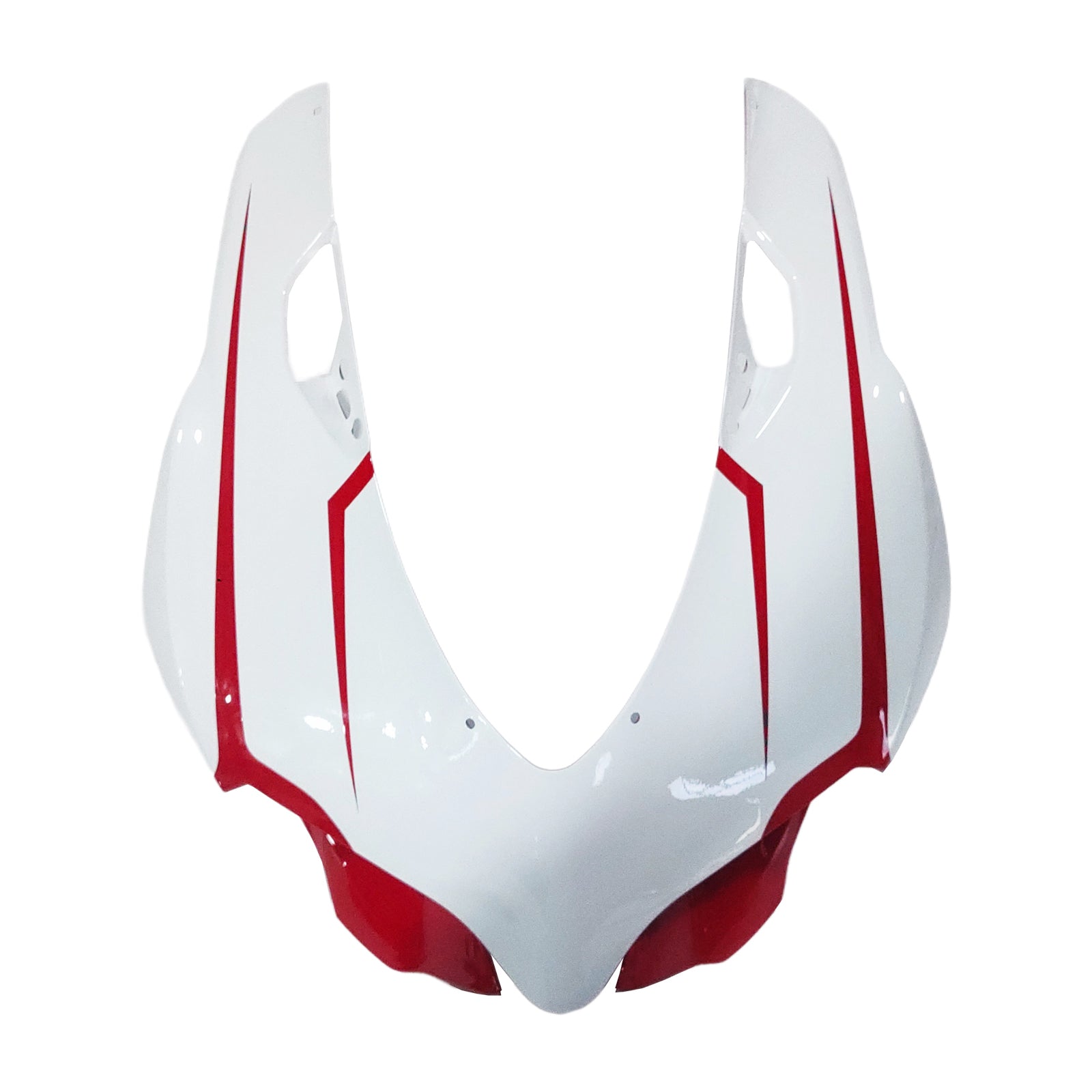Amotopart 2012-2015 Ducati 899 White Red & Lines Fairing Kit