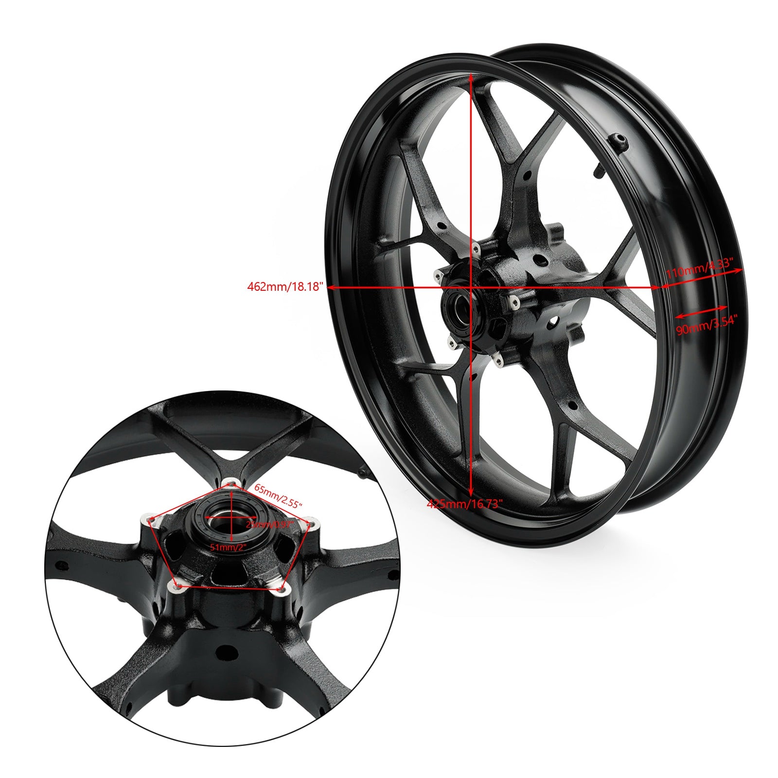 17-23 Honda CBR 1000 RR-R / ABS & 17-19 CBR1000RR / ABS / SP Front Whe