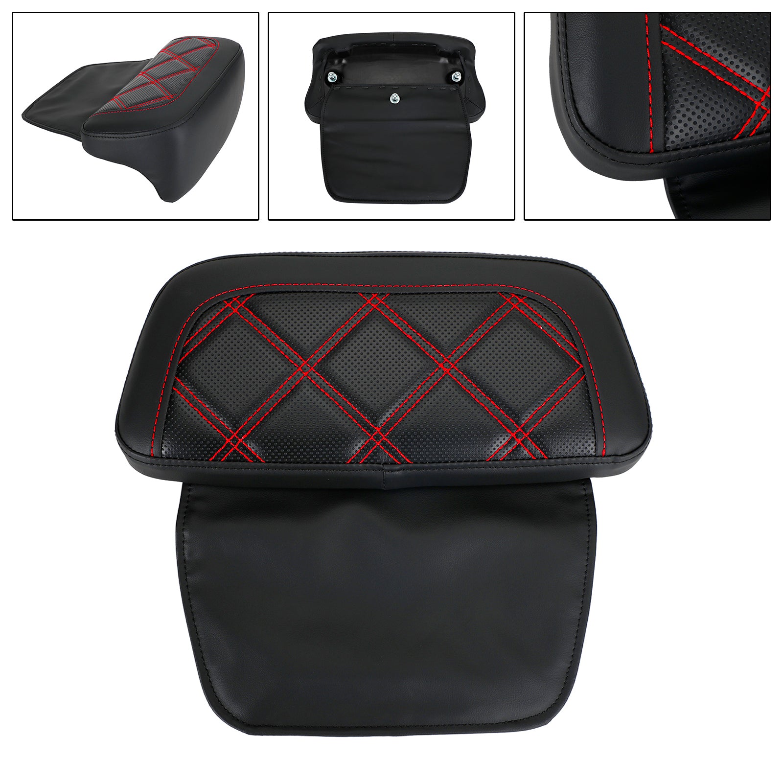 Chopped Pack Trunk Backrest Pad fit for Tour Pak Touring FL Road Glide 2014-Up