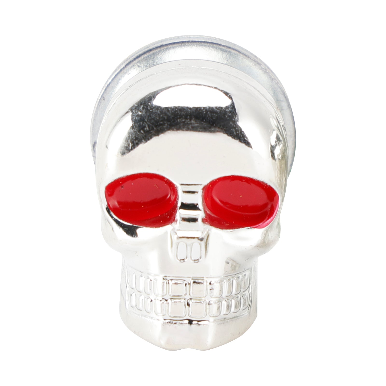 2 Custom SKULL License Plate Bolt Screw Silver Plastic Motorcycle Chopper Bobber