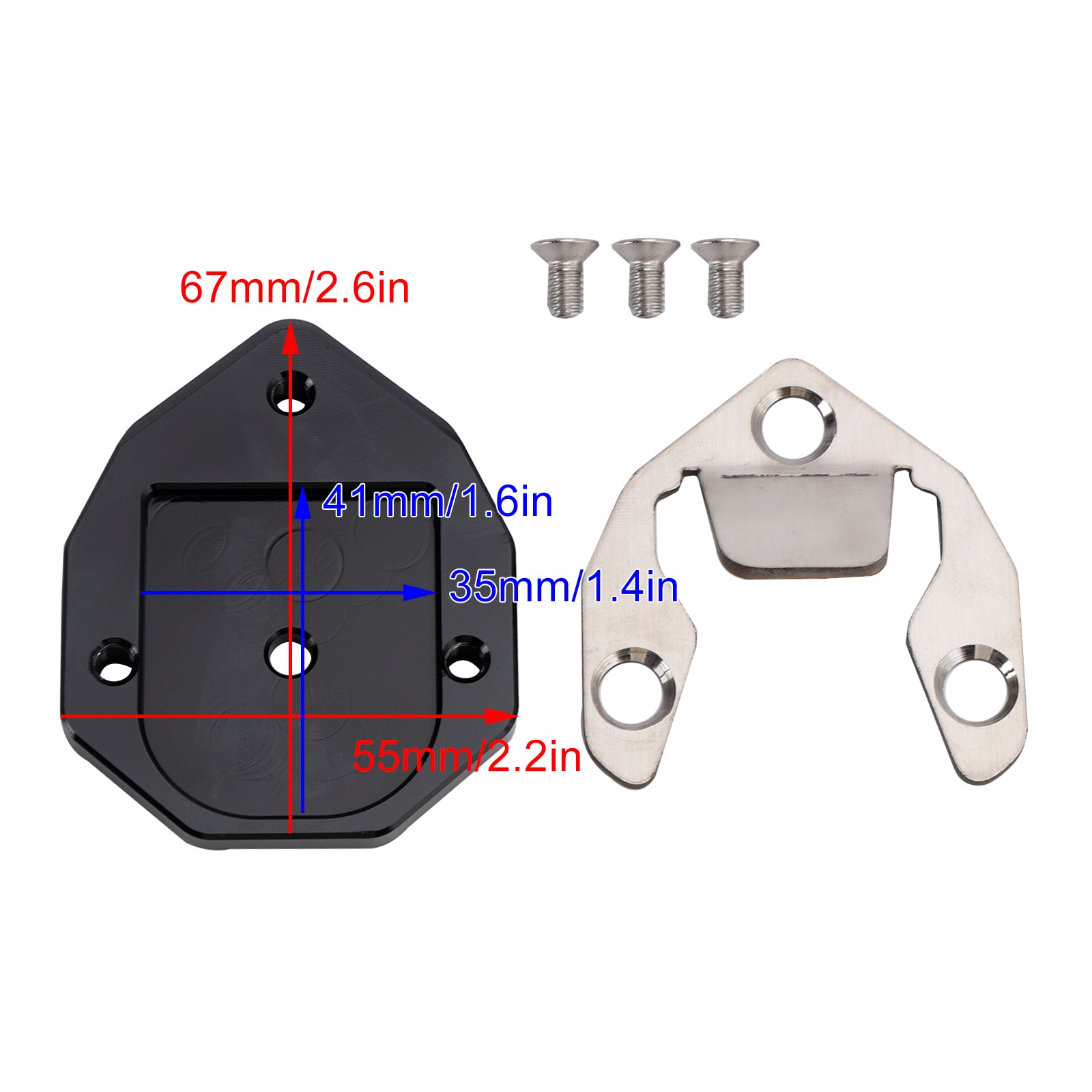 Himalayan 2018-2023 SCRAM 411 2021-2023 Kickstand Enlarge Plate Pad