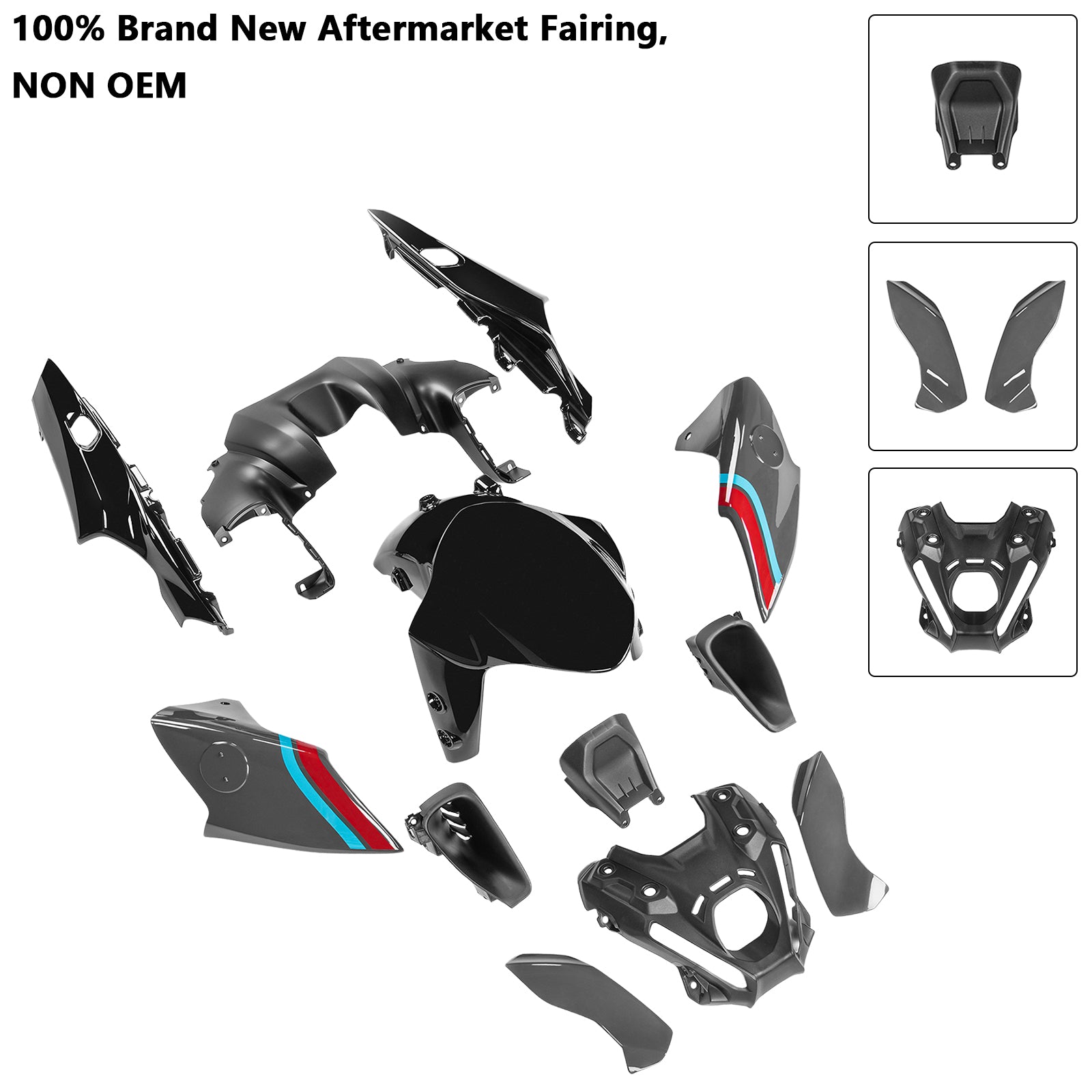 Amotopart 2021-2023 Yamaha MT 09 Fairing Kit