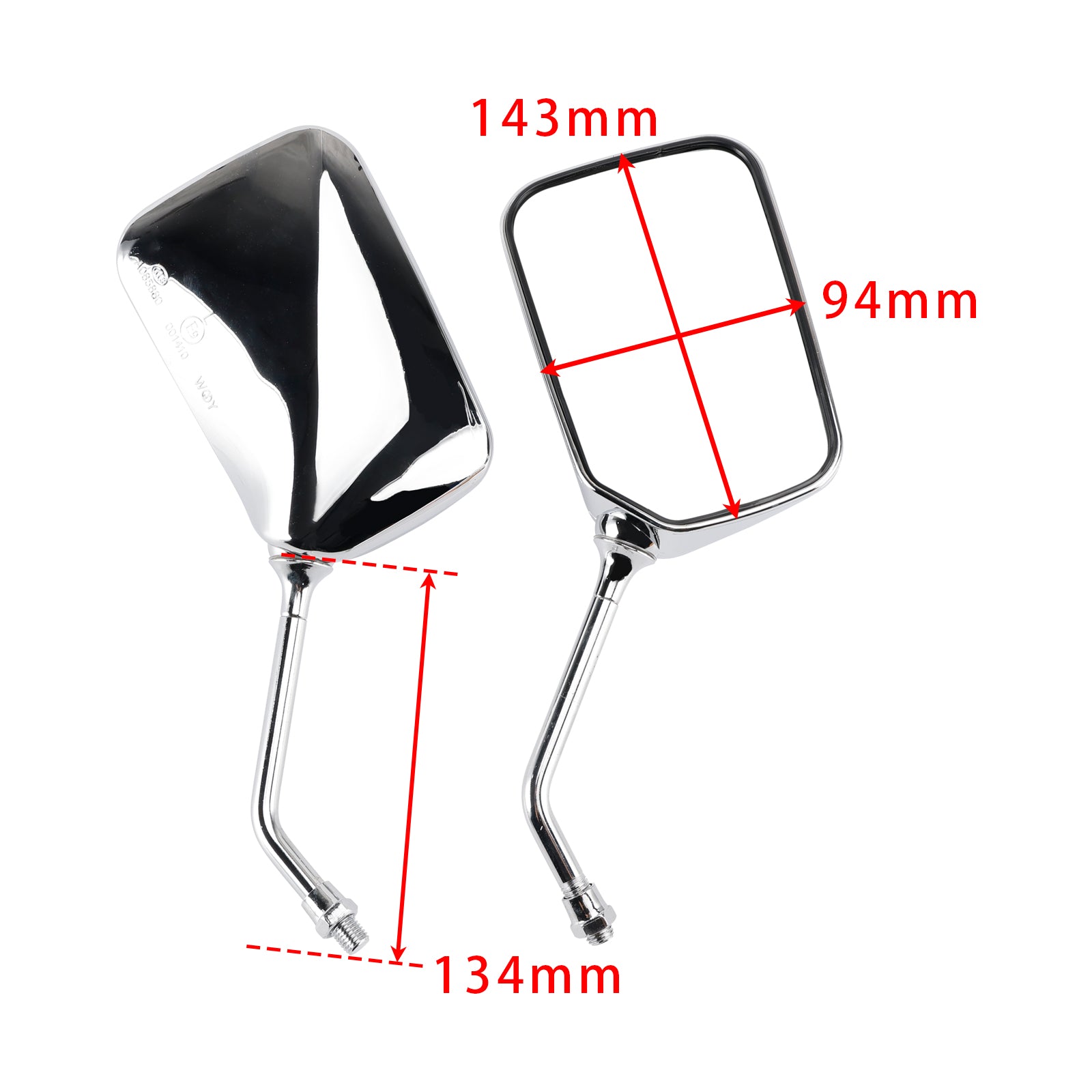 1999-2009 Honda CA125 Rebel 1995-2000 VT125C Shadow Mirror Set Left & Right