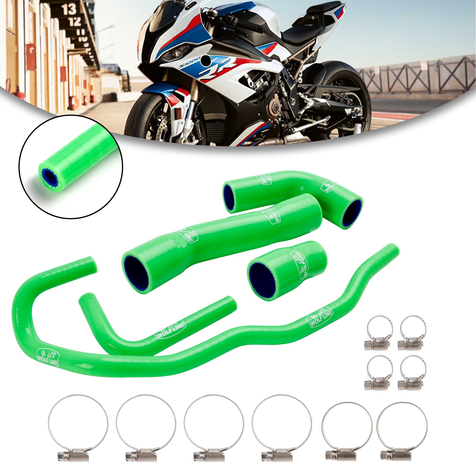 2019-2023 BMW S1000RR Silicone Radiator coolant Hose kit