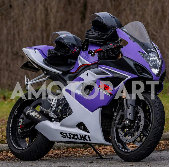Amotopart 2005-2006 Suzuki GSXR1000 WHITE PURPAL FAILING KIT