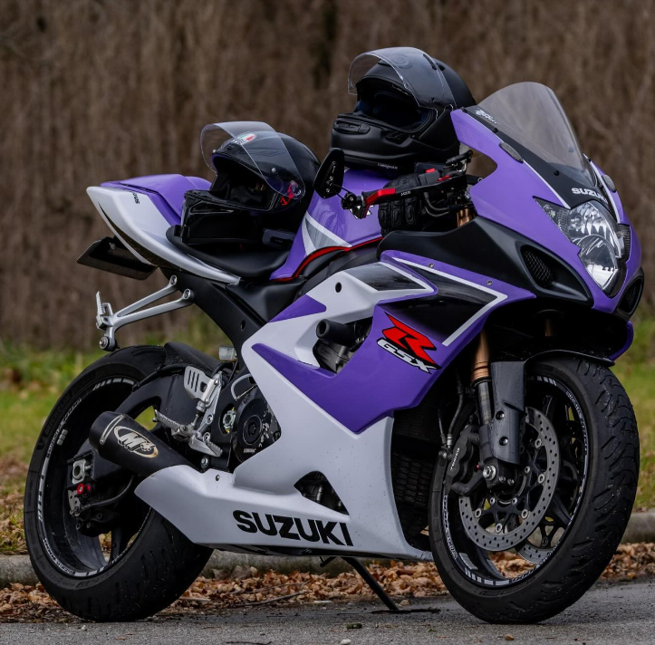 Amotopart 2005-2006 Suzuki GSXR1000 White Purple Fairing Kit