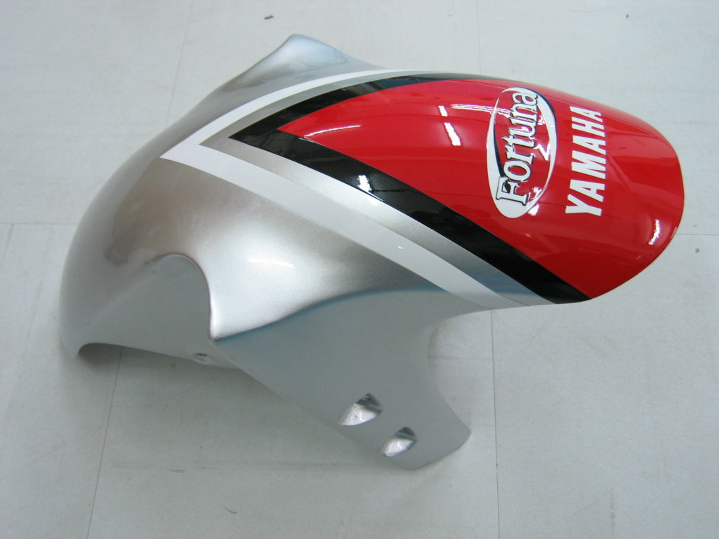 Amotopart 2000-2001 Yamaha YZF 1000 R1 Kit de carénage rouge et argent