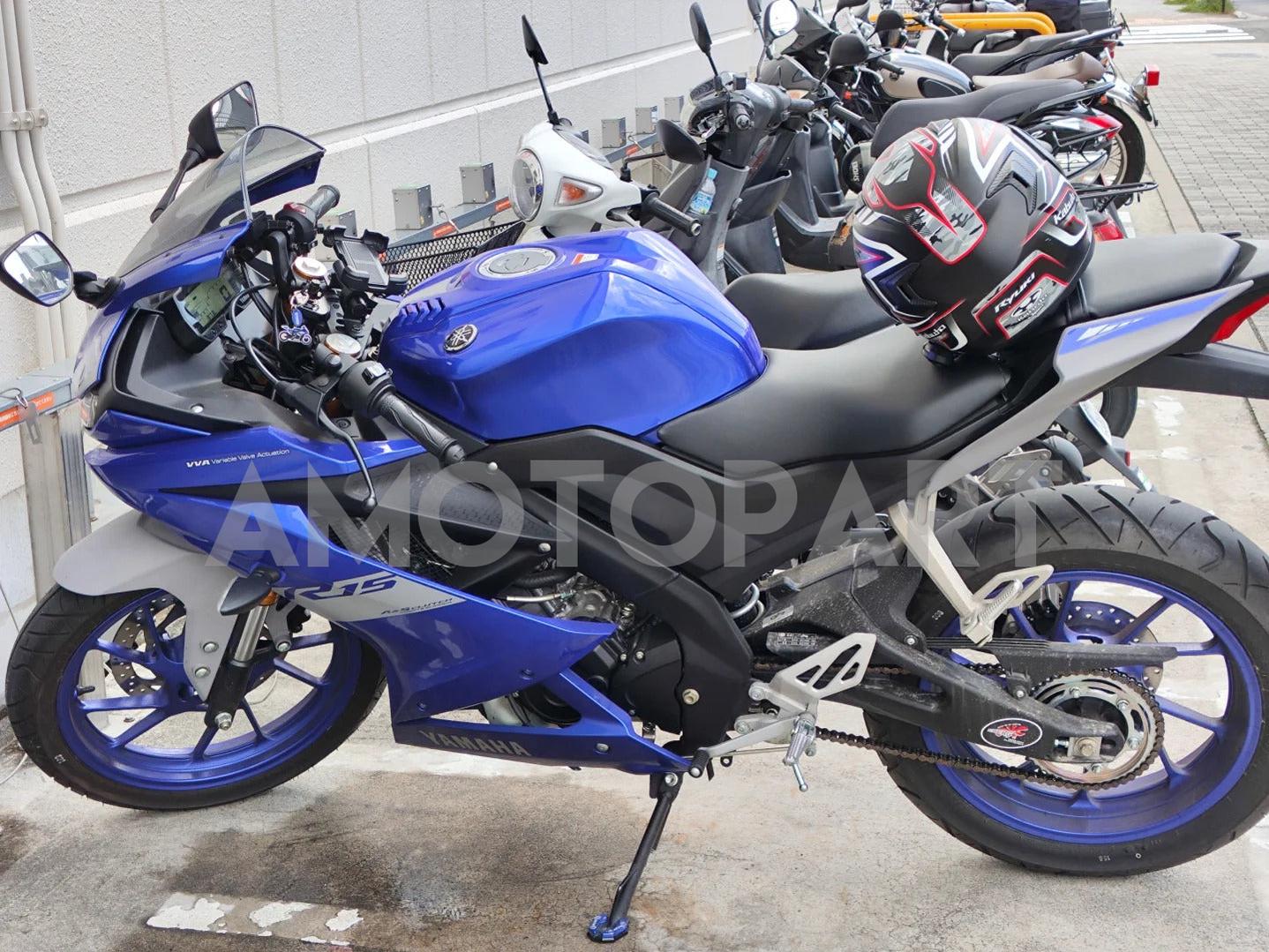 Amotopart 2018-2024  Yamaha YZF R15 Blue Grey Fairing Kit