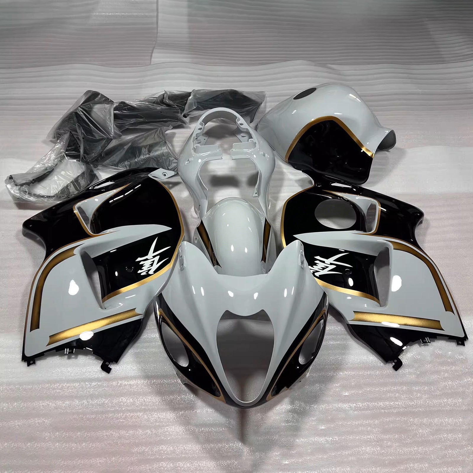 Amotopart 1999-2007 Suzuki Hayabusa GSX1300R sort/grå kåbesæt