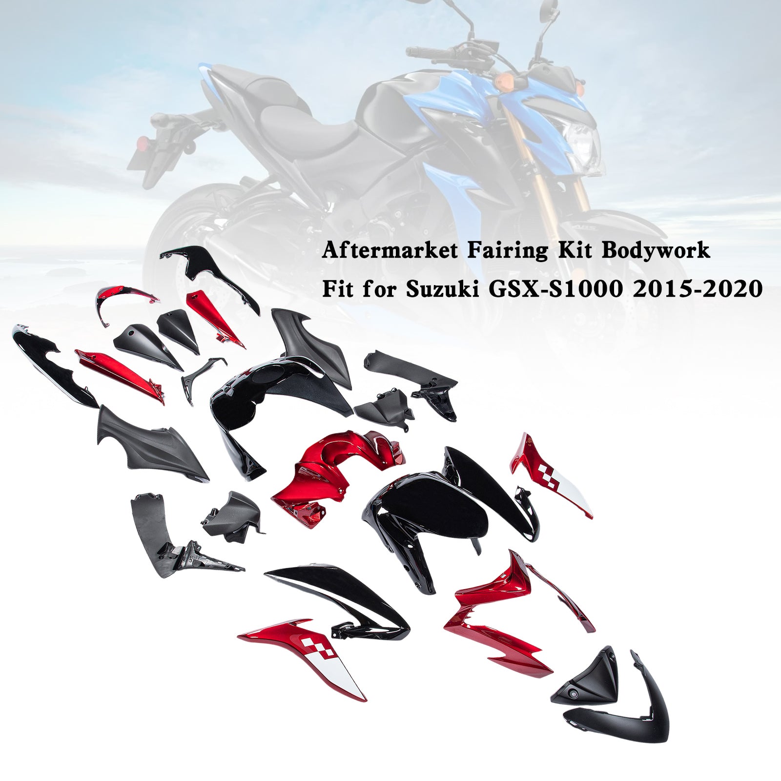 Amotopart (2015-2020) Suzuki GSX-S 1000 Fairing Kit Colletion 1