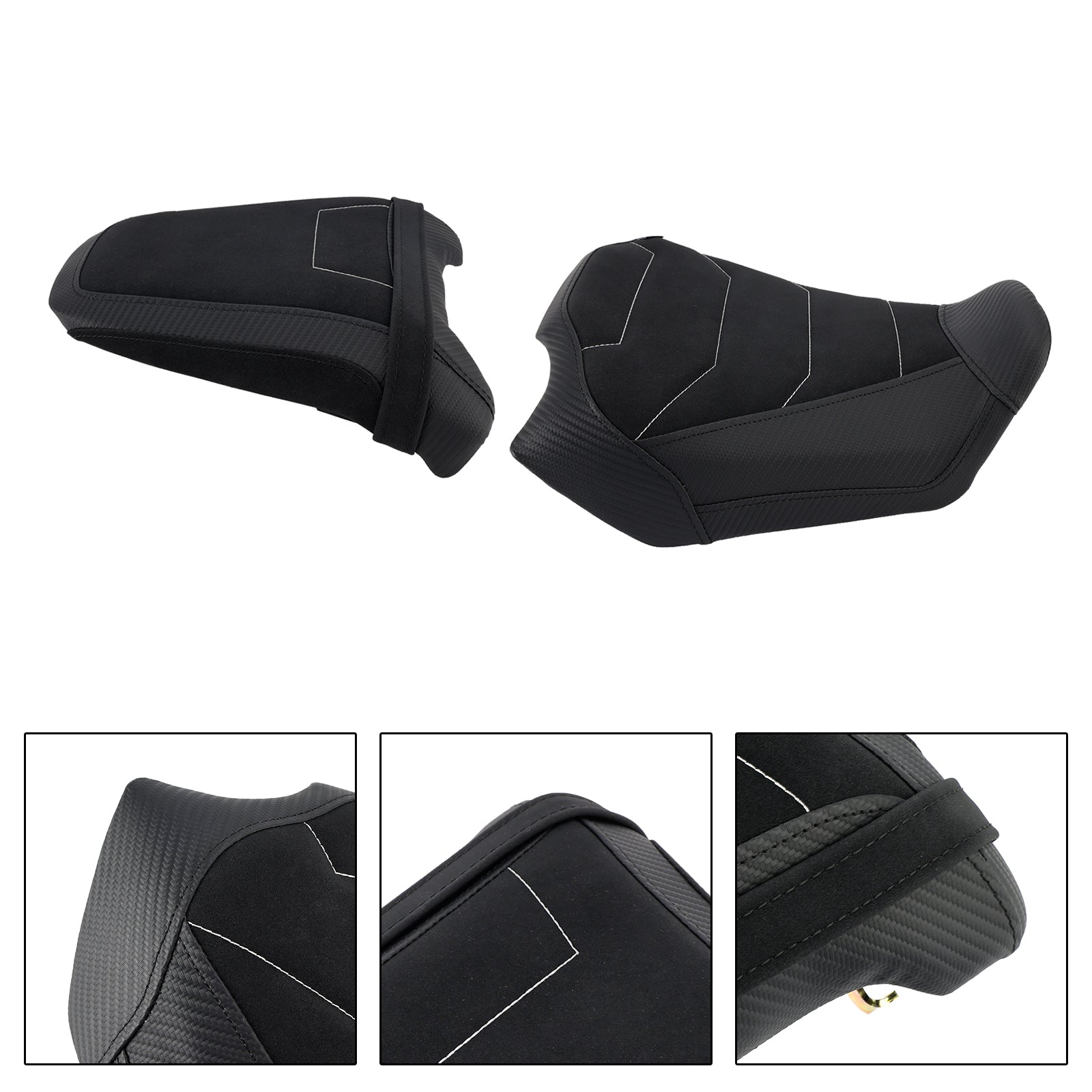 24-25 Honda Cb650R Cbr650R anteriore inferiore con sedile posteriore conducente passeggero nero1