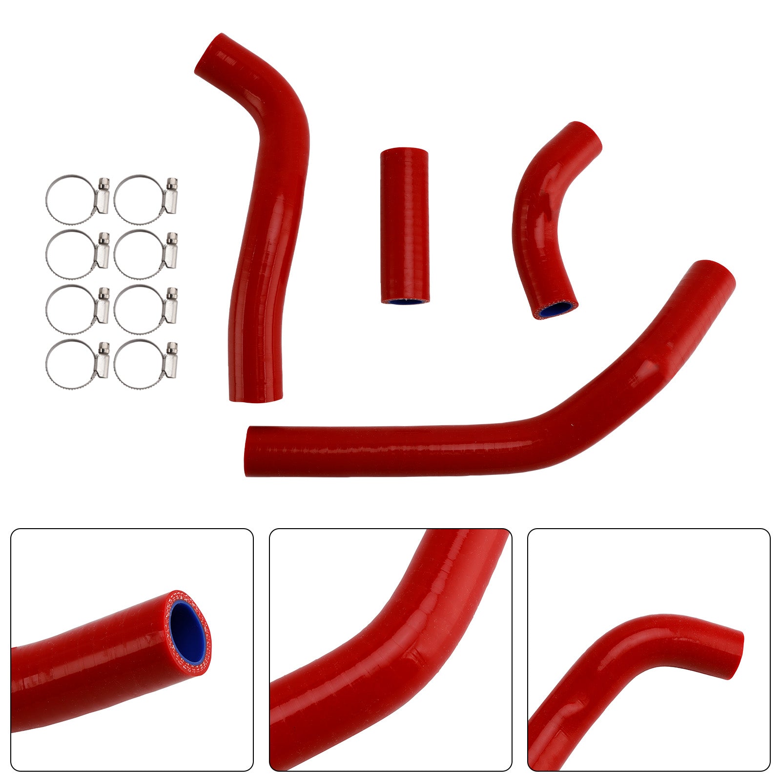 Honda CRF450R RX RWE 21-25 Silicone Radiator coolant Hose kit