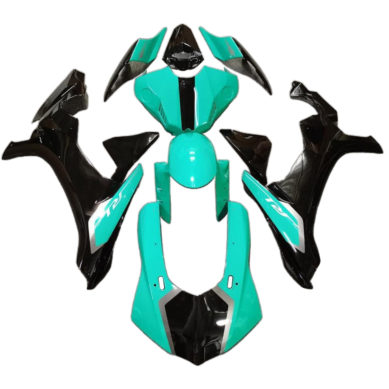 Amotopart 2020-2024 Yamaha YZF R1 Light Blue Black Fairing Kit