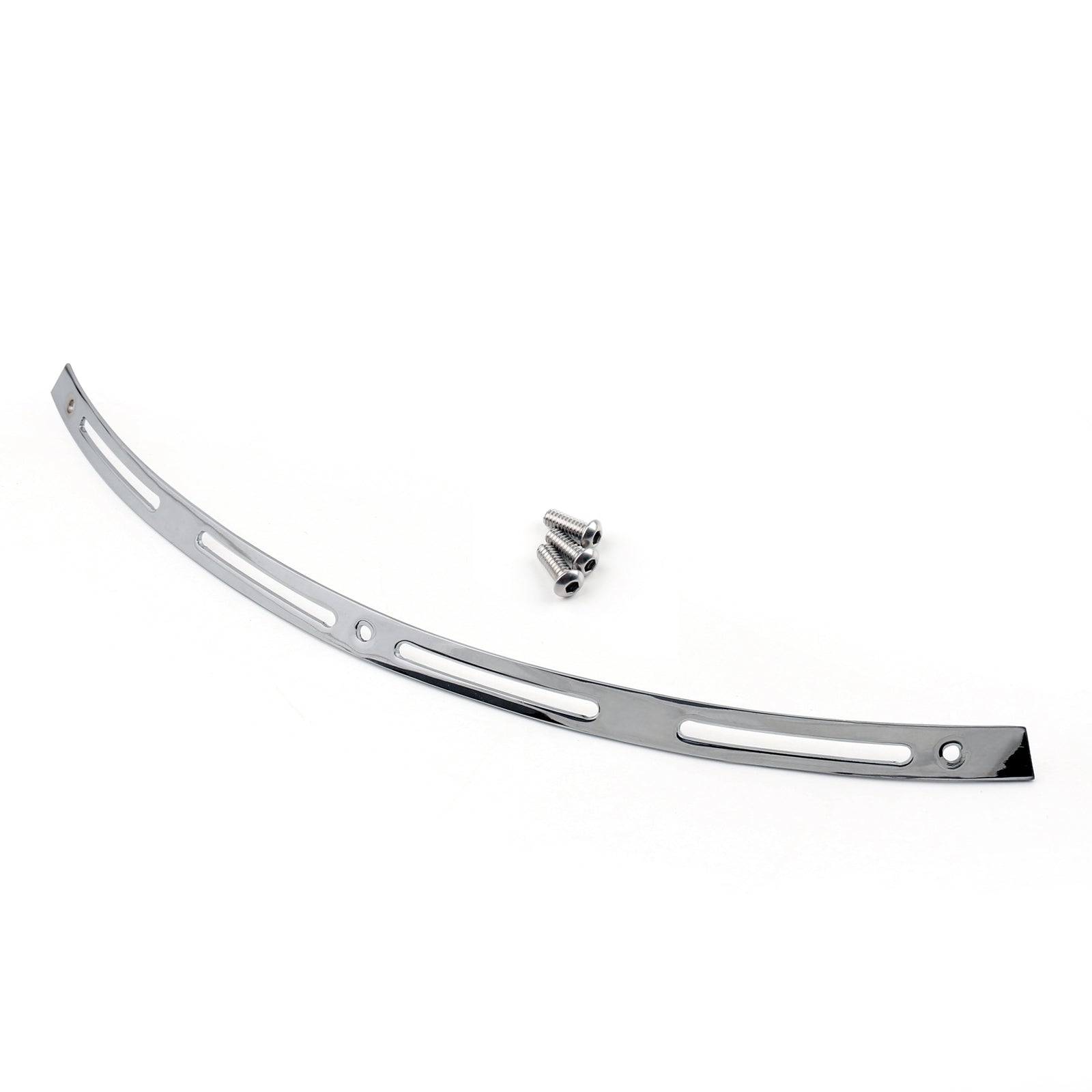 Touring Electra Street Tri Glide Chrome Slotted Batwing Windshield Trim