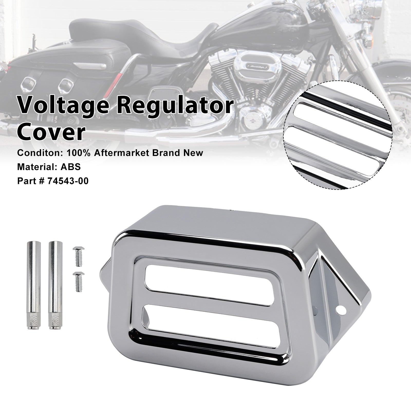 1997-2008 Road King Electra Street Road Glide Voltage Regulator Cover