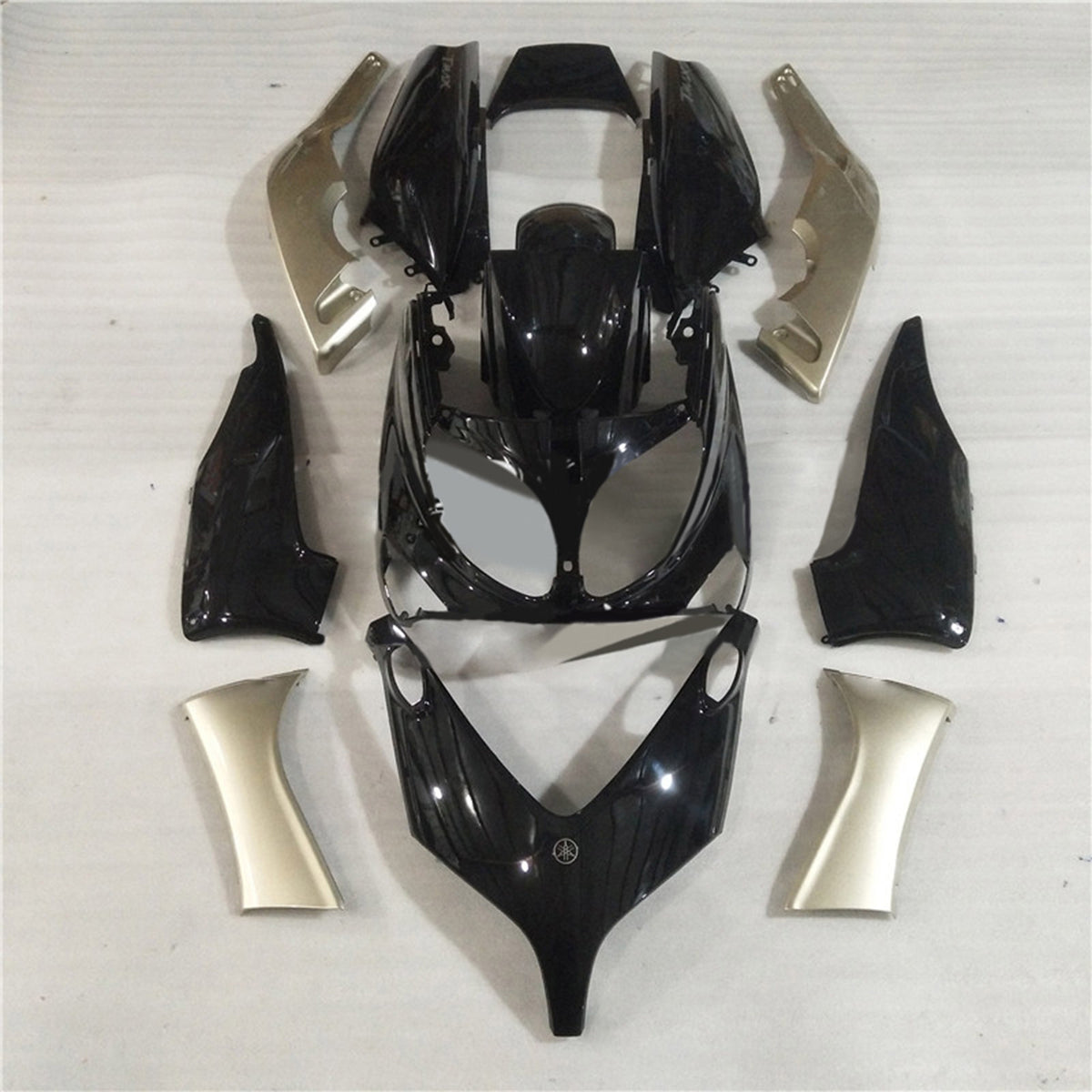 Amotopart 2001-2007 T-Max Yamaha Black&Silver Fairing Kit