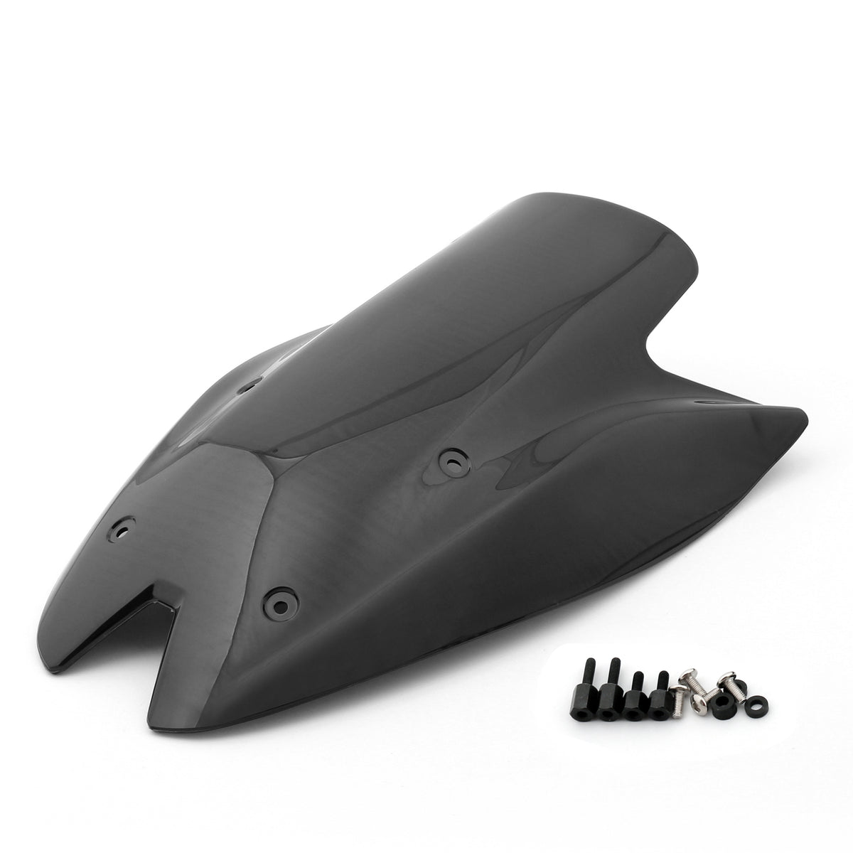 2010-2013 Kawasaki Z1000 Windshield WindScreen Double Bubble Black