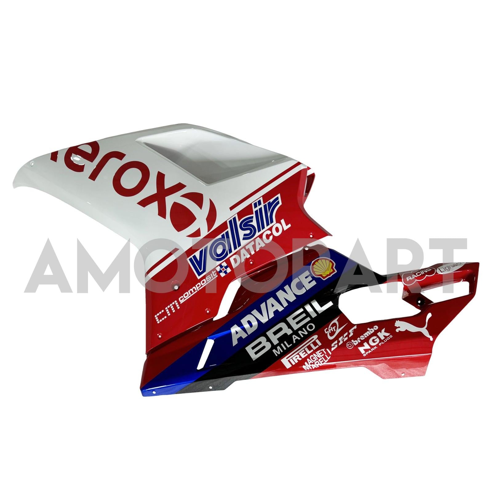 Amotopart 2007-2011 Ducati 1098/1198/848 Black White Red Blue Fairing Kit