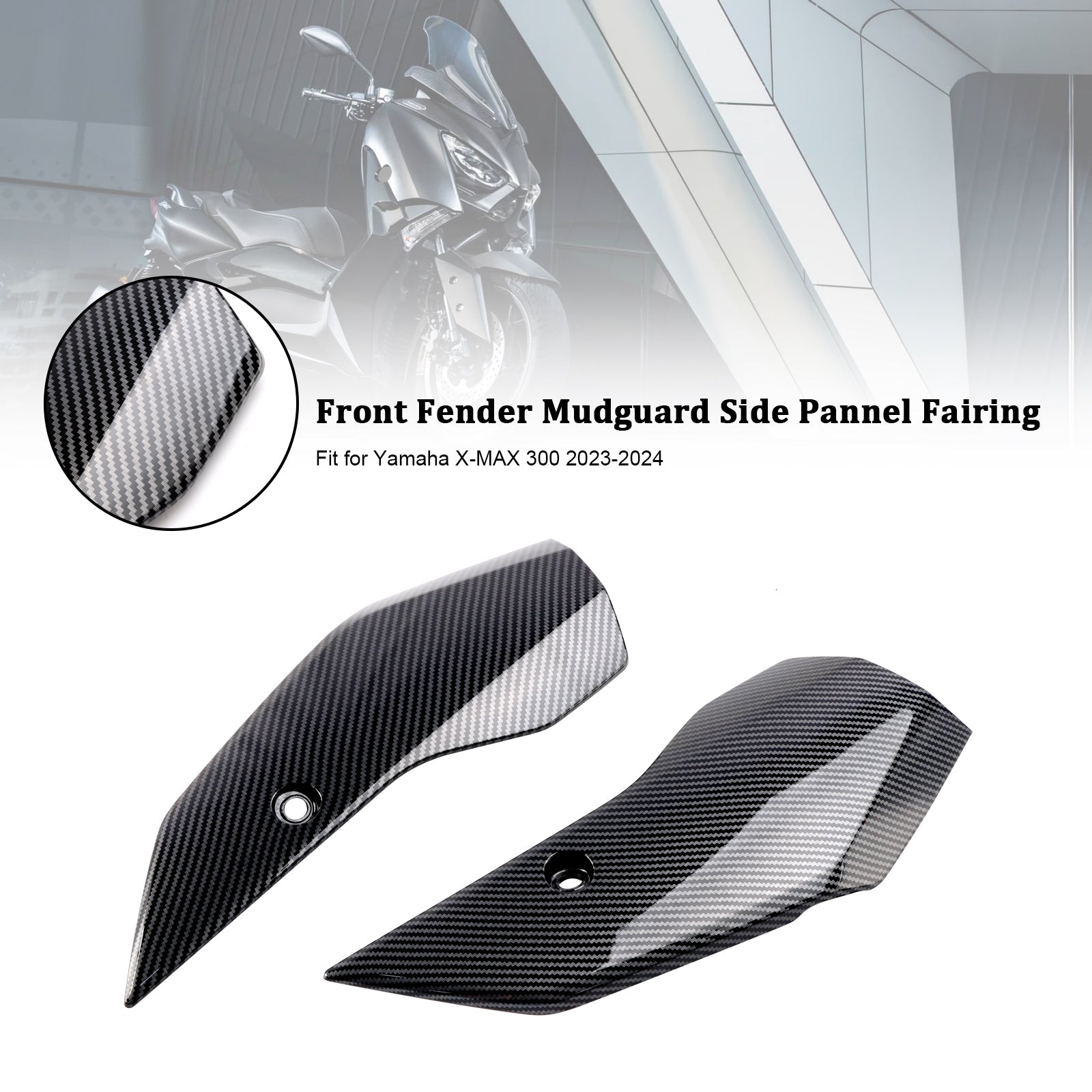 23–24 Yamaha X-MAX 300 XMAX300 Frontfender Seitenverkleidung