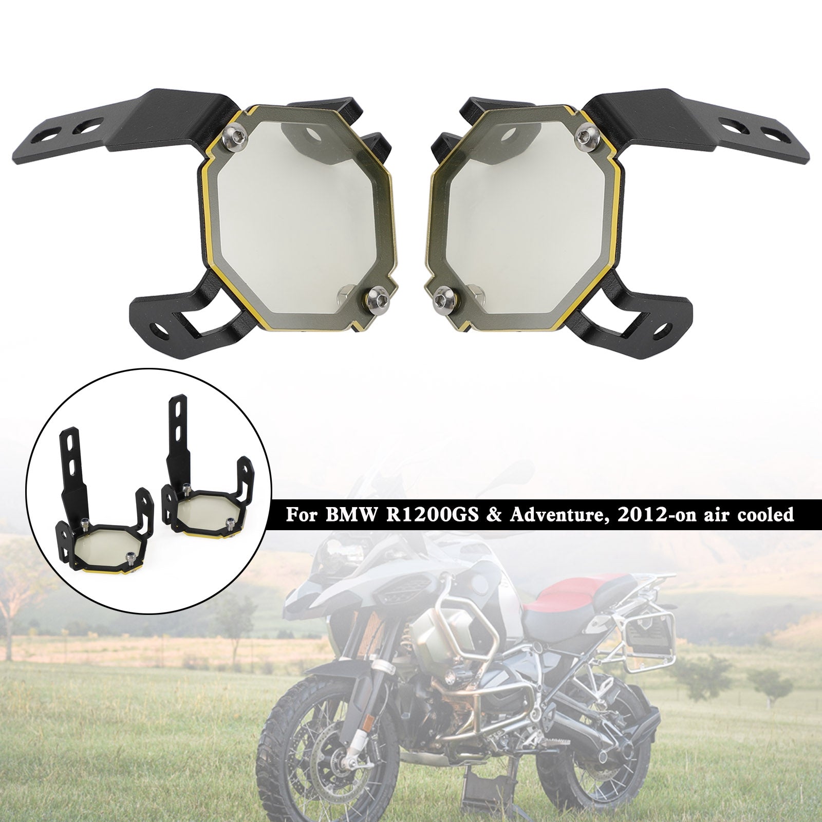 BMW R1200GS Adventure F800GS F850GS F750GS Fog Light Protector Guards Cover