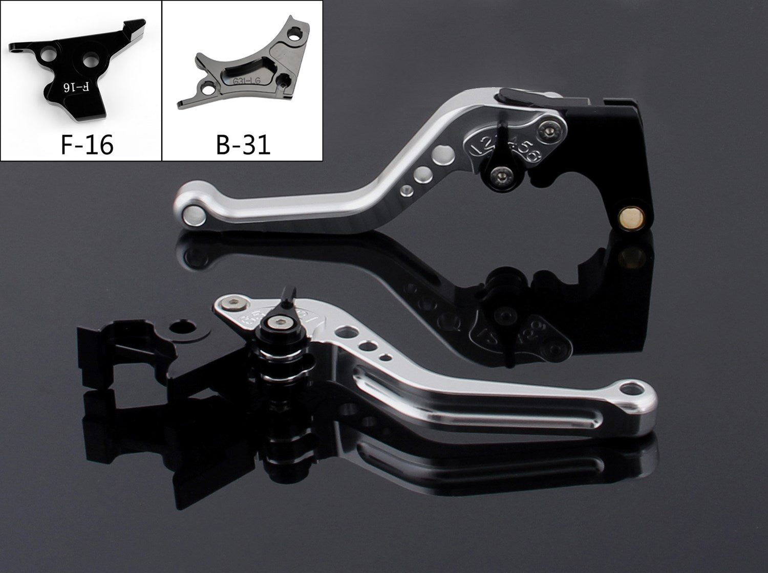 17-18 Kawasaki Short Adjustable Brake Clutch Levers