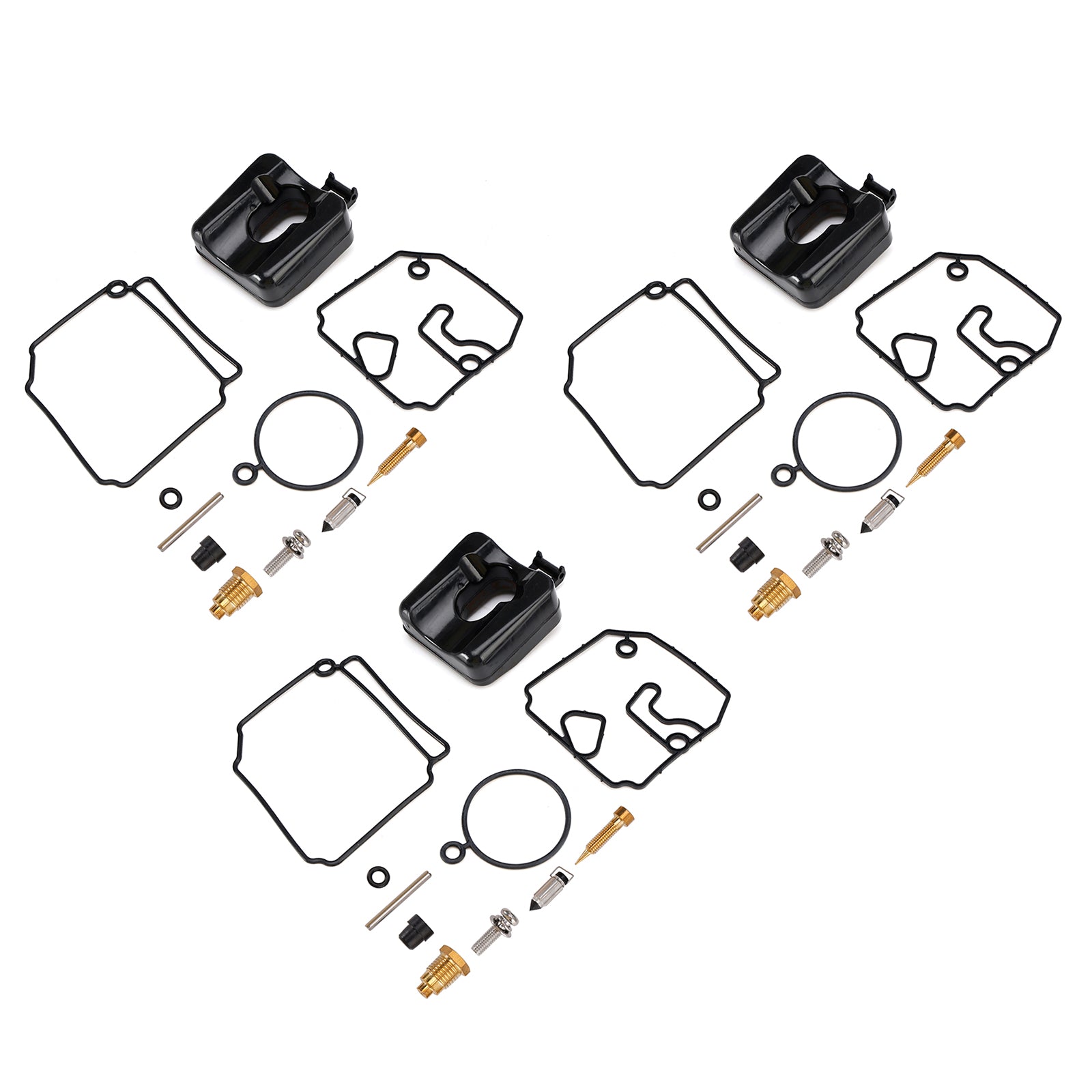3X Kit de reparo de bomba de combustível de carburadores externos de 2 tempos Yamaha 40HP 50HP