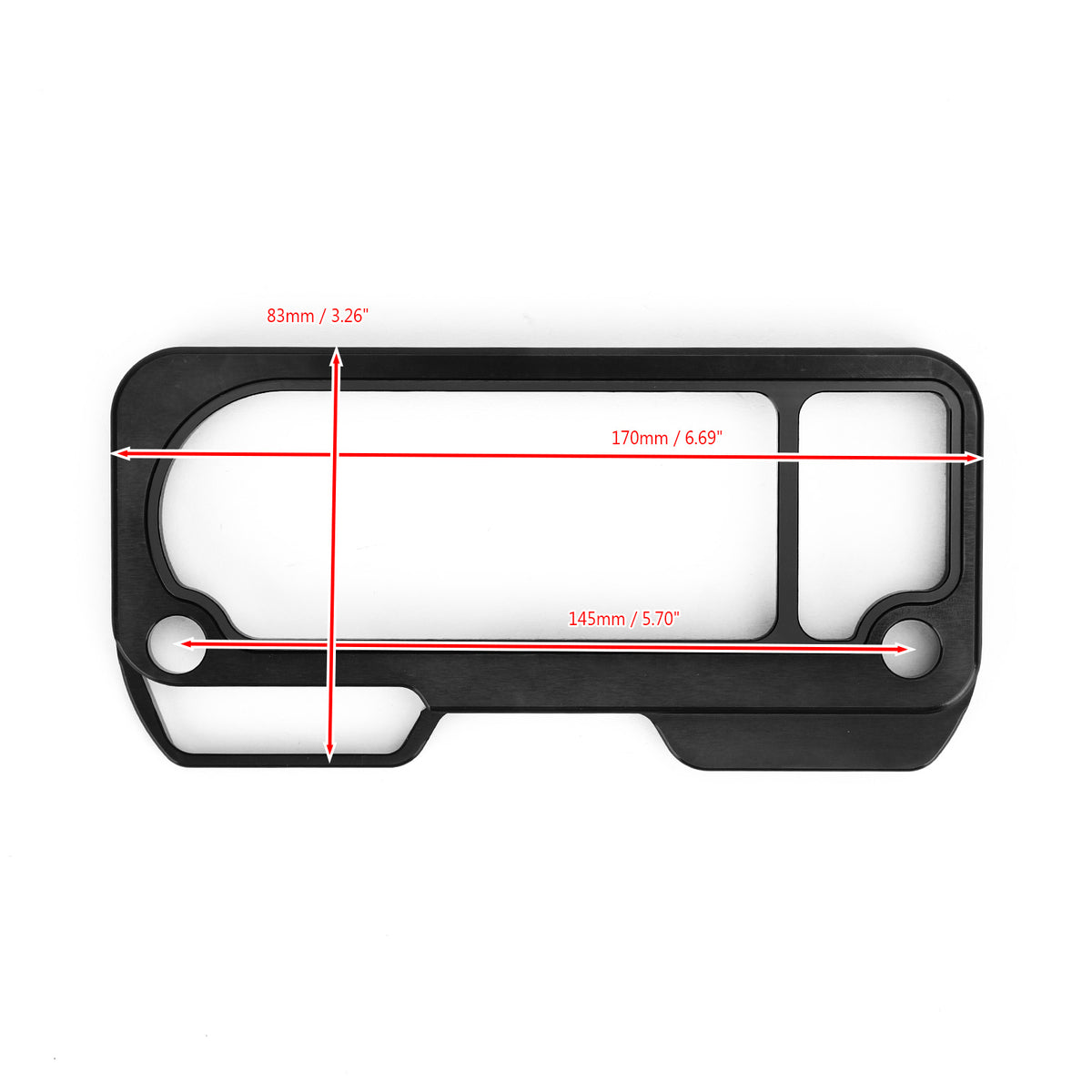 2019-2021 Honda CB500X CB650R CBR650R Protector de cubierta de instrumento de velocímetro BK
