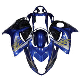 Amotopart 2008-2020 GSX1300R Hayabusa Suzuki Blue with White Accents Fairing Kit