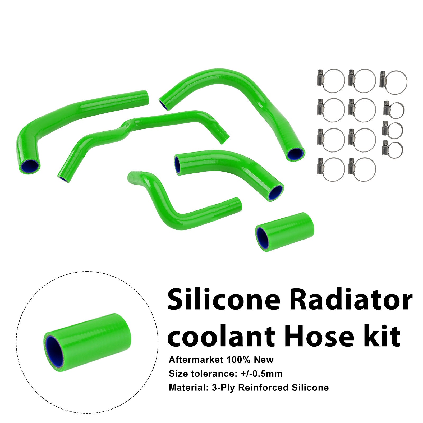 Kawasaki Z1000 Z1000SX Z1100 Silicone Radiator coolant Hose kit
