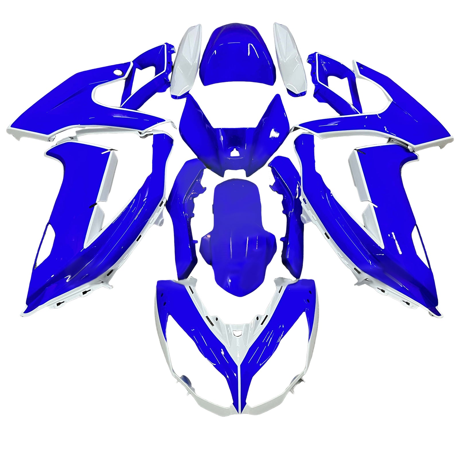 Amotopart 2012-2016 Kawasaki Ninja 650 ER6F Blue Fairing Kit