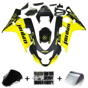 Amotopart 2004-2005 K4 GSXR 600/750 Suzuki Yellow&Black Fairing Kit