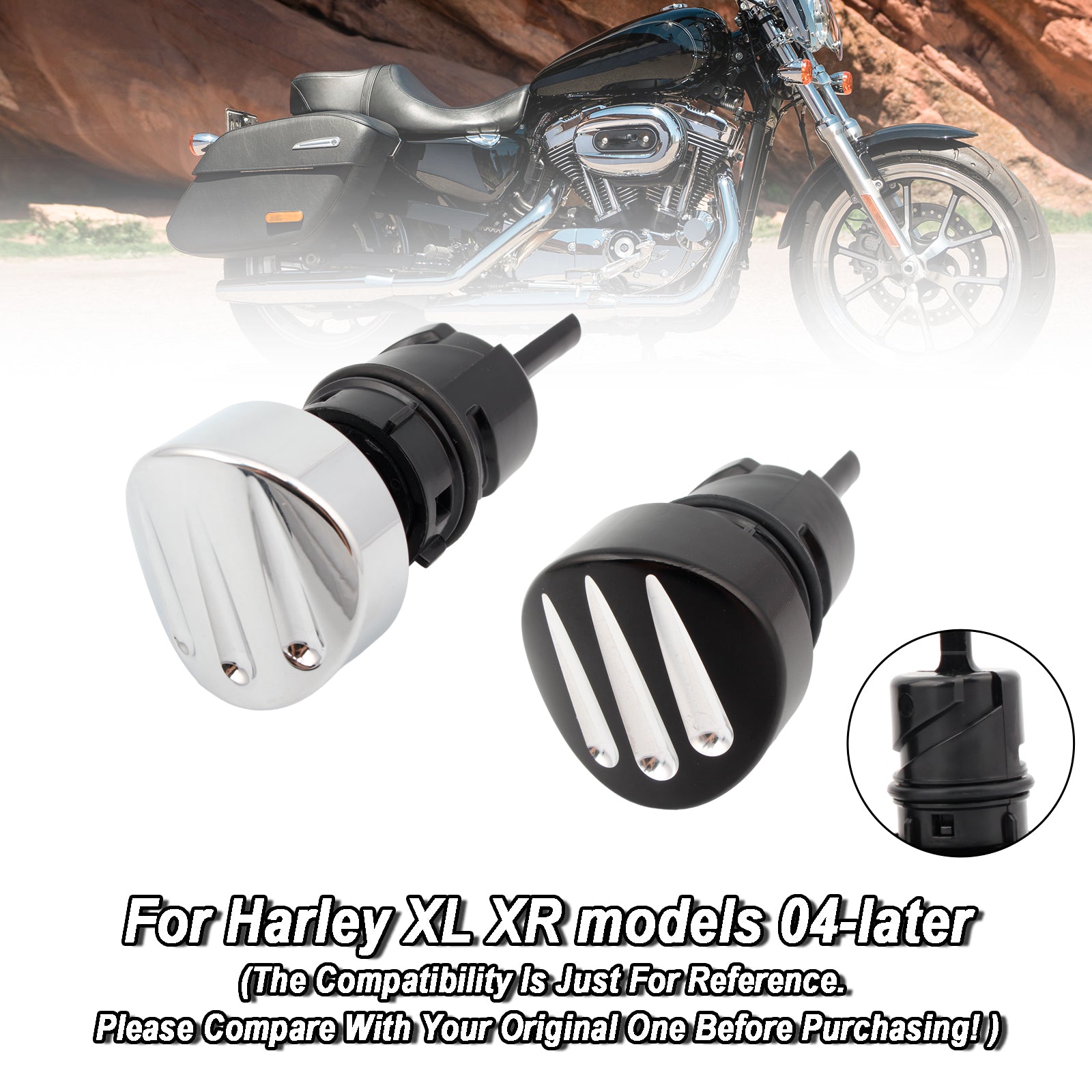 04-16 スポーツスター XL883 XL1200 オイルディップスティック タンク
