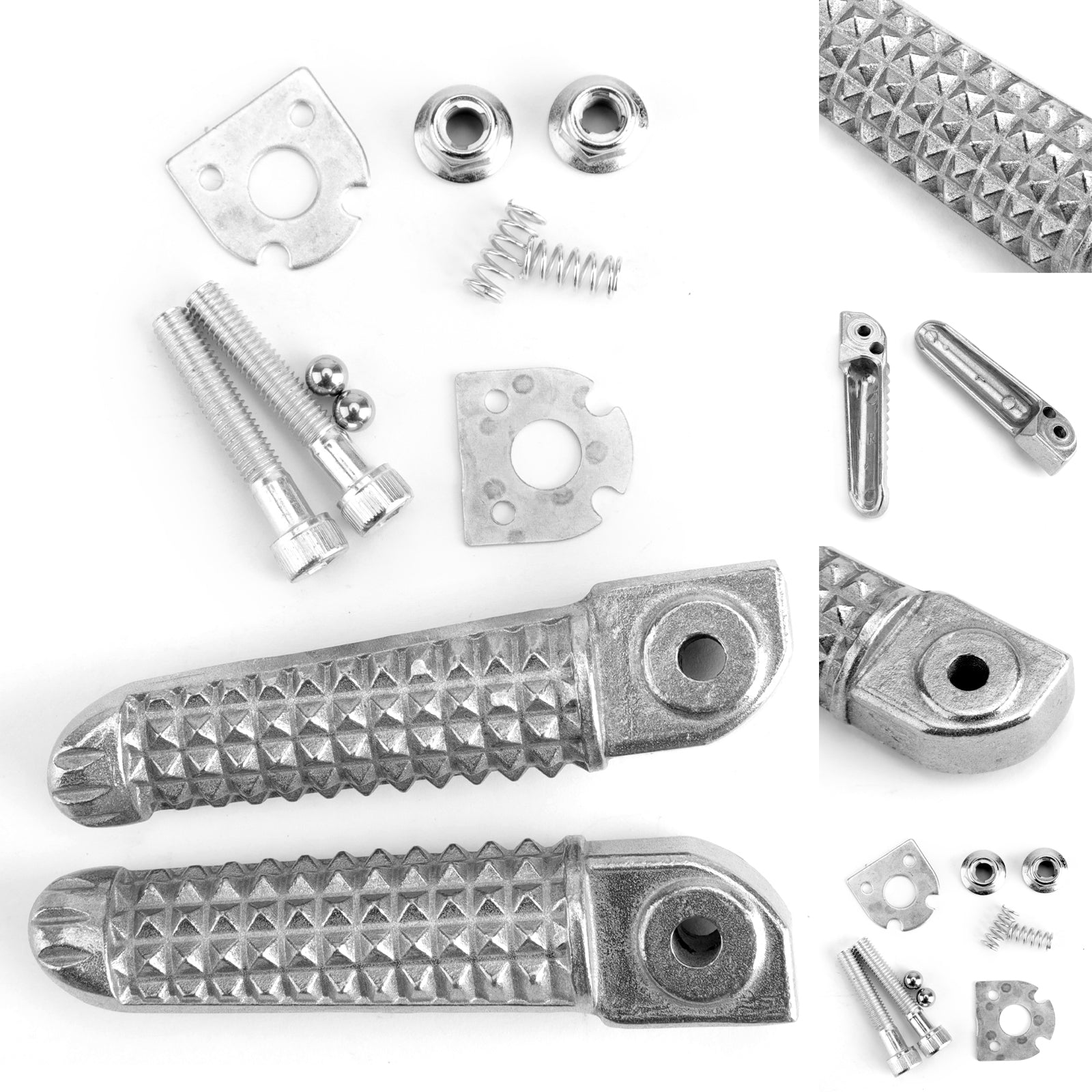 Yamaha YZF R1 1998-2014 R6 1999-2014 R6S 03-08 Rear Foot Peg Footrest  Silver