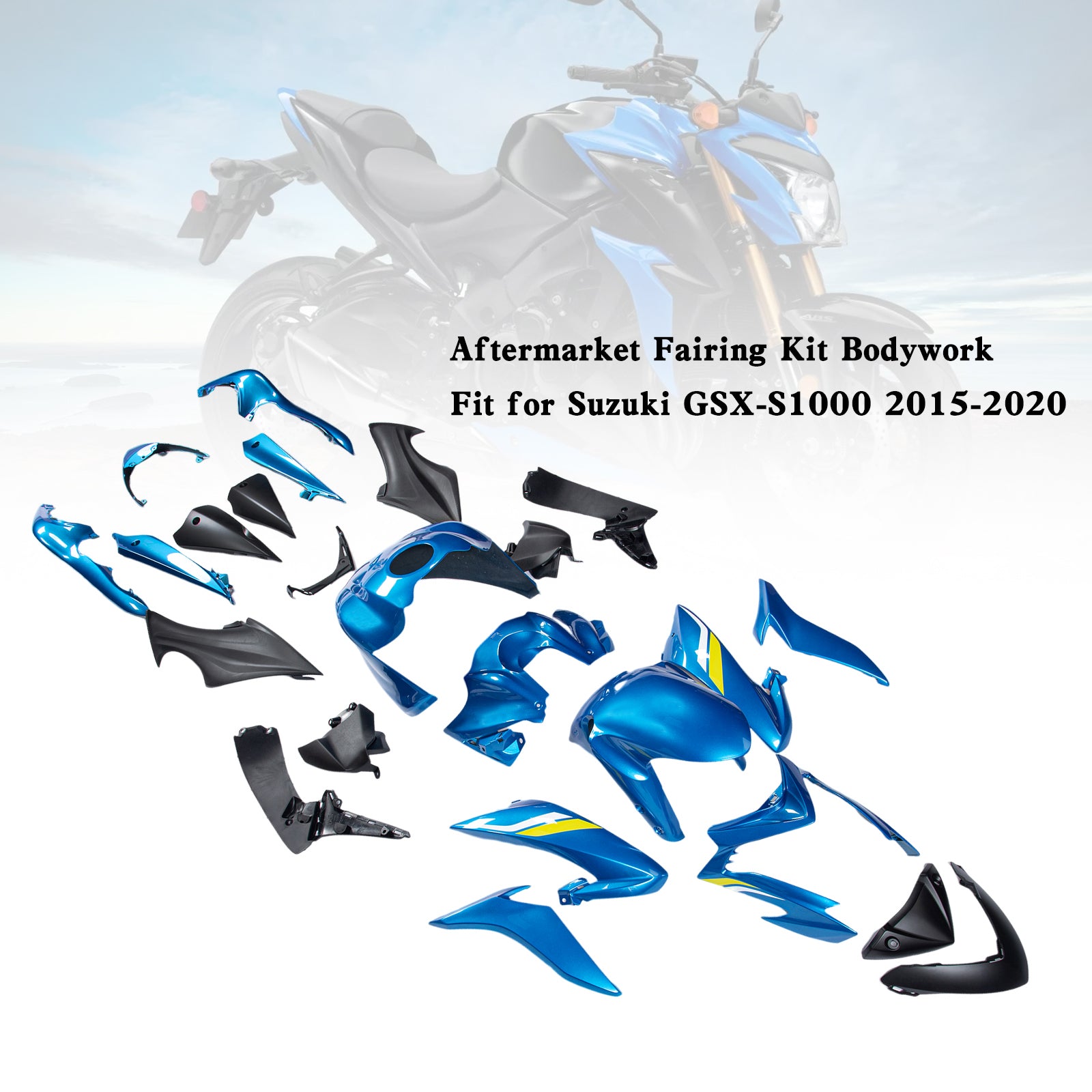 Amotopart (2015-2020) Suzuki GSX-S 1000 Fairing Kit Colletion 1