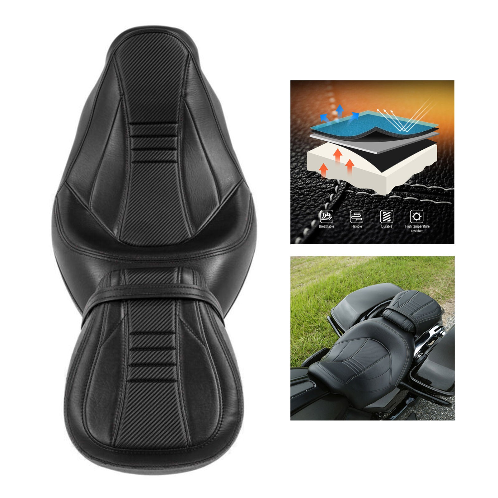 09-23 Harley Touring CVO Electra Street Glide Driver Passenger 2 SEAT UP