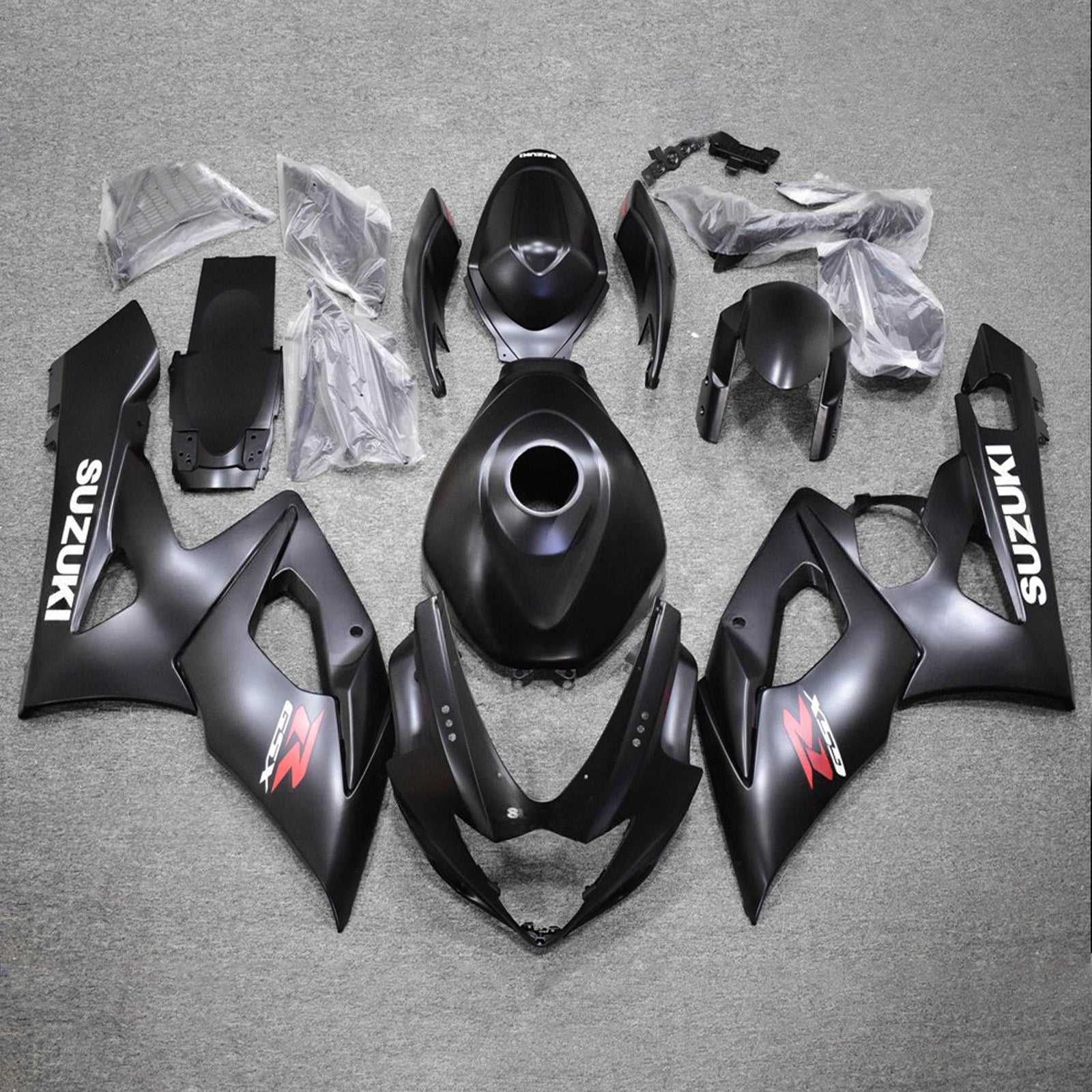 Amotopart 2005-2006 Suzuki GSXR1000 Black Fairing Kit